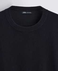 Pull en tricot crème pour homme, manches longues, couleur unie, coton, vêtements d'automne - Product Image 3