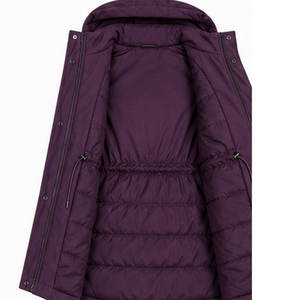 Low Prices <b>Women's</b> Custom Logo Winter <b>Hooded</b> <b>Parka</b> Jacket Solid Color Faux <b>Fur</b> Lined Eco-Friendly Breathable Warm Thick - Product Image 4
