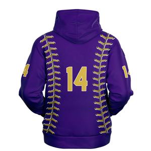 Sudadera con capucha para hombre, ropa deportiva de alta calidad, con estampado de equipo sublimado, jersey de béisbol - Product Image 5