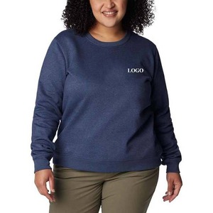 Sweat-shirt pour femme le plus vendu, sweat-shirt long surdimensionné d'hiver, sweat-shirt en coton uni personnalisé pour femme - Product Image 5