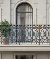 Balaji Metals BM-509 Panneaux de sécurité modernes robustes en fonte et aluminium pour balcons et escaliers, sans cadre, réglables, résistants à la rouille et à l'eau