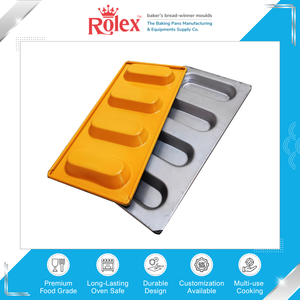 Fournisseur leader vendant des moules et plateaux de cuisson antiadhésifs à 4 cavités ovales pour gâteaux et muffins, pour usage en boulangerie - Product Image 2