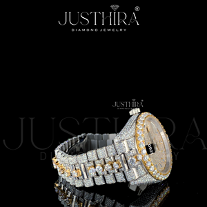 Reloj de Diamantes de Lujo Premium Totalmente Cubierto de Diamantes – Edición Premium Shine Royal Iced Diamond – Pieza de Lujo de Alta Gama - Product Image 4