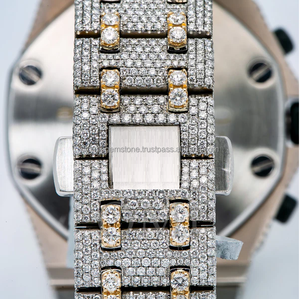 Nouveau produit de haute qualité Montre de luxe mécanique Moissanite Vvs Iced Out Montre-bracelet Moissanite pour hommes - Product Image 4