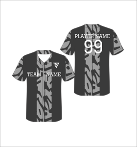 Camiseta de béisbol personalizada con cuello en V, manga corta, estampado sublimado, poliéster, para adultos, unisex, transpirable, nombre del equipo, número del jugador 99 - Product Image 4