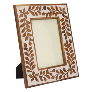 Handmade Luxury Bone Inlay <b>Wooden</b> <b>Photo</b> <b>Frame</b> with Traditional Indian Floral Artwork for Home Decor and Gift Wholesale. - Product Image 3
