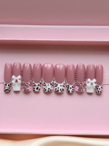 Muestra Gratuita de <span class=keywords><strong>Uñas</strong></span> Postizas de Diseño de Lujo Hechas a Mano, con Etiqueta de Marca Personalizada, Acrílicas, con Brillantes y Pedrería, <span class=keywords><strong>para</strong></span> Dedos - Product Image 2