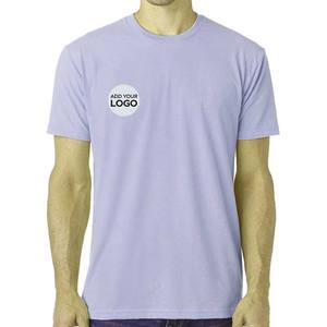 T-shirt en coton plus doux pour hommes, couleur supérieure, t-shirts en coton Pima à col rond pour hommes - Product Image 3