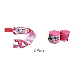 Bandages de boxe pour enfants et jeunes, soutien-poignet junior Muay Thai, sangles colorées pour enfant, accessoire OEM en gros - Product Image 6