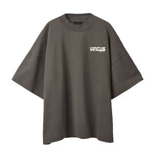 Créez votre propre logo imprimé sur des t-shirts oversize pour hommes, 100% coton, coupe ample, vêtements décontractés, dernier design de t-shirt oversize pour hommes - Product Image 2