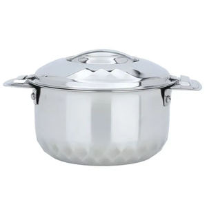 Round Enamel Casserole Pot With Stainless Steel Lid Floral Design Durable For Gas And Induction Cooker - Product Image 5