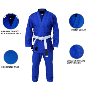Couleurs et tailles personnalisées disponibles Tissu en polyester et coton de qualité supérieure Respirabilité Flexibilité Léger Séchage rapide Uniforme de BJJ - Product Image 4