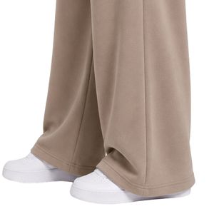 Taupe Wide Leg <b>Sweatpants</b> <b>Women</b> Elastic Waist Loose Fit Cotton Fleece Trousers Oversized Lounge Pants Casual Streetwear Plain - Product Image 4