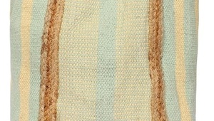 Trending Striped Cotton/<b>Jute</b> Tote <b>Bag</b> Customized Size Beach <b>Shopping</b> <b>Bag</b> Shoulder Length Handle Light Green Yellow Pattern <b>Bag</b> - Product Image 2