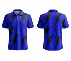 Sports Sublimation Polo Shirt Lightweight Performance Wear Durable Stitching for Men Women Youth Quick-Dry Dry-Fit Active Polo - Product Image 6