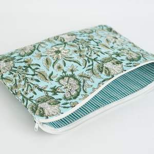 Funda acolchada para portátil de 13 y 15 pulgadas, estampada a mano con algodón, para portátil y tableta - Product Image 6