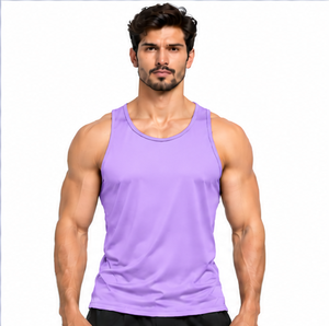 Débardeur sans manches pour hommes, respirant, pour l'été, la gym, le fitness, séchage rapide, vêtements de sport, grandes tailles, logo et couleur personnalisés, vente en gros - Product Image 6