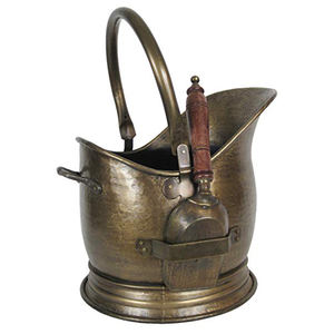 Cubo para carbón de hierro con acabado de cobre personalizado, juego de chimenea hecho a mano de alta calidad y accesorios, cubos para carbón - Product Image 5