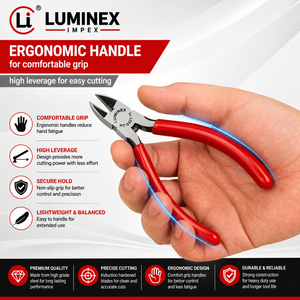 LUMINEX IMPEX LUB=113 <b>Long</b> <b>Nose</b> Stainless Steel Lightweight Smooth Work Jewelry Making Polishing Pliers for Bracelet Making DIY - Product Image 4
