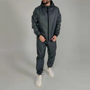 High Quality New Black Design Nylon Polyester Summer Windbreaker Zipper Sets Breathable Comfortable High Street Tracksuit - Product Image 4