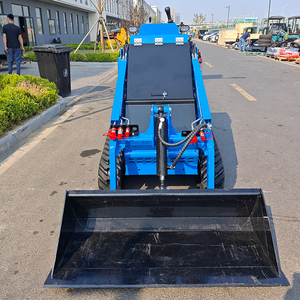 Hot-selling Cheap 1 Ton 1.5t <b>Stand</b> on Attachments Skid Steer EPA <b>Engine</b> Mini Skid Steer Track Loader - Product Image 4