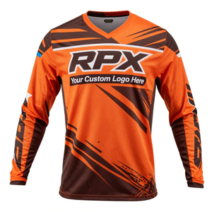 Servicio OEM, Camisetas de Motocross Impermeables, Colores y Logotipo Personalizados, Material de Spandex y Poliéster, Ropa de Entrenamiento, Camiseta de Motocross - Product Image 1