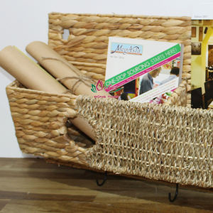 Artex Dong Thap, revistero artesanal, organizador de almacenamiento de jacinto de agua para oficina y cafetería - Product Image 2