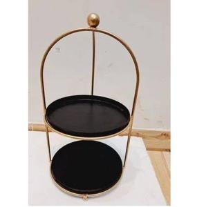 Soportes Metálicos con Acabado Dorado de Estilo Moderno, Soporte de Diseño Moderno para el Hogar, Hotel, Restaurante, Soporte para Pastelitos de Cumpleaños - Product Image 1