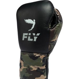 Handmade Custom <b>Designs</b> Fly Lace Leather Professional Kickboxing Sanda Boxing Gloves Lightweight Full Finger Training OEM - Product Image 4