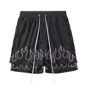 New Arrival Street Gym Quick Dry Cotton <b>Cargo</b> <b>Shorts</b> for Men-Breathable Fleece Comfort Elastic Waistband <b>Long</b> Drawstring - Product Image 2