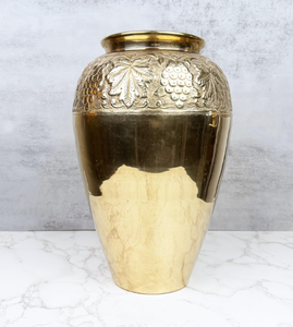 Marvelous Look Metal <b>Vase</b> Antique Golden Finished Tabletop <b>Vase</b> for Home Living Room Decorative Handmade Large Flower <b>Vase</b> - Product Image 6
