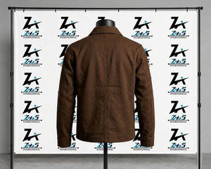 Veste en laine de haute qualité avec empiècements en toile contrastante, style court, manteau en laine texturée, vêtement d'extérieur décontracté, vestes en laine - Product Image 2