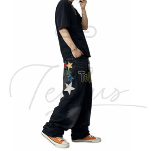 Fabricante Profesional de Jeans OEM, Logotipo Personalizado, Ropa Casual, Pantalones Vaqueros para Hombre, Pantalones Anchos Clásicos de Invierno para Hombre - Product Image 5