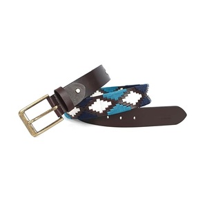 Ceinture Polo en Cuir Véritable Faite à la Main, Motif Tressé Multicolore, Boucle Ardillon, Unisexe, Taille Personnalisée, Vente en Gros, OEM - Product Image 3