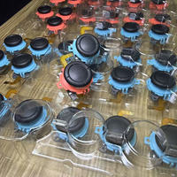 Joystick de remplacement NS2 JoyCon (TMR) rouge/bleu, plastique/métal, moulage personnalisé, logo imprimé au laser, pour le jeu