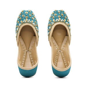 Chaussures pour femmes tendance les plus vendues, Khussa, vente en gros, pierres décoratives, broderie personnalisée, Khussa traditionnel pour femmes - Product Image 6