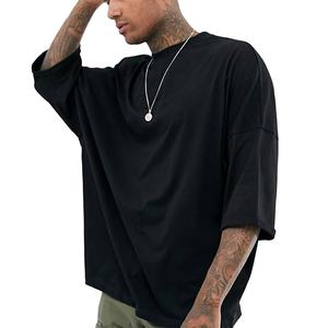 Camiseta Extra Grande para Hombre, 100% Algodón, con Logotipo Personalizado, Transpirable, de Secado Rápido, Ligera, de Manga Corta, con Patrón Liso, Tejido de Punto - Product Image 1