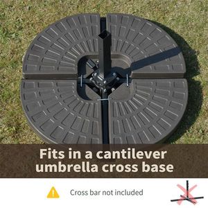 Base per Ombrellone da Patio per Arredo Esterno e Decorazione - Product Image 4