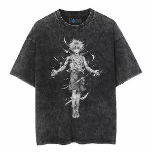 เสื้อยืดแขนสั้นทรงสลิมฟิต น้ำหนัก 220 กรัม ผ้าฝ้าย 100% ซักย้อมสีแบบแอซิดวอช ระบายอากาศได้ดี เป็นมิตรต่อสิ่งแวดล้อม สำหรับผู้ชาย พิมพ์ลายโลโก้แบบ DTF - Product Image 2