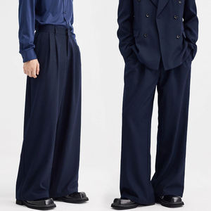 Pantalon de Costume Premium pour Homme – Décontracté, Habillé, Coupe Droite, Taille Moyenne, Coupe-Vent, Teint en Pièce, en Tissu Peigné - Product Image 5
