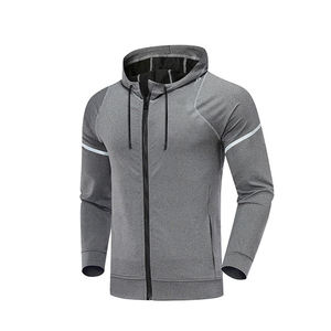 Chándal Deportivo con Capucha y Cremallera para Hombre, Ropa Deportiva de Primera Calidad, Ropa de Gimnasio de Secado Rápido y Transpirable, 100% Algodón Felpa, Invierno - Product Image 5