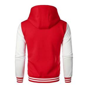 Vestes universitaires unisexes grande taille, logo personnalisé brodé, fermeture éclair vintage, vente en gros, veste Letterman vierge - Product Image 2