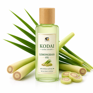 Aceite Esencial de Limoncillo de Tamil Nadu 100% Puro y Natural de Primera Calidad, Destilado al Vapor, para Aromaterapia y Cuidado Facial, Kodai Global Export - Product Image 1