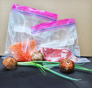 Sac de nourriture transparent à double fermeture éclair offrant une visibilité facile et une organisation propre pour une utilisation en cuisine - Product Image 4