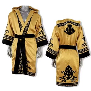 Robe de boxe unisexe en polyester et soie, écologique, légère, durable, pour l'extérieur, avec design personnalisable, séchage rapide et qualité supérieure - Product Image 5
