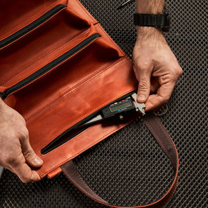 Bolsa de herramientas de cuero genuino, organizador resistente para carpinteros, mecánicos, electricistas, proveedor mayorista, fabricante, en venta - Product Image 6