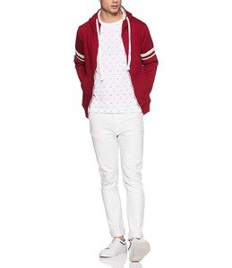 Sudadera con Capucha para Hombre, Diseño de Moda Invernal de Alta Calidad, 100% Algodón, Forro Polar, Cierre Rojo - Product Image 2