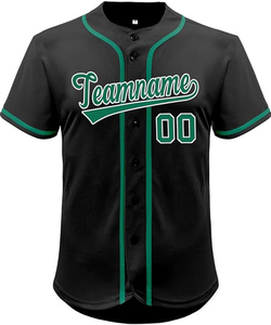 Maillot de baseball imprimé de haute qualité en gros, 100 % polyester respirant et anti-humidité pour hommes, service OEM avec logo personnalisé - Product Image 3