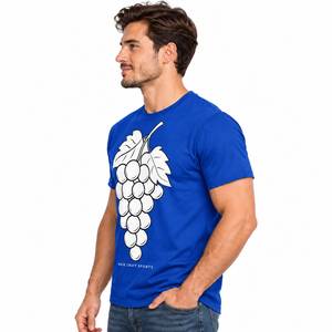 HASE CRAFT SPORTS Herren Blaues Kurzarm-T-Shirt mit Rundhalsausschnitt, Locker Geschnitten, Umweltfreundlicher Oxford-Stoff, 100% Baumwolle, Lässiges T-Shirt - Product Image 3