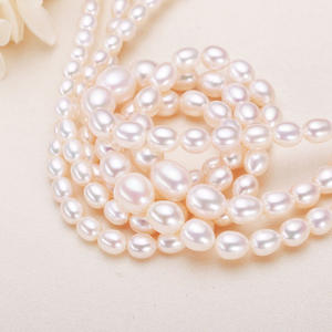 Collar de Perlas de Agua Dulce de Alta Gama del Lago Zhuji Shanxia, Joyería de Perlas con Forma de Patata Pequeña, Venta al por Mayor - Product Image 3